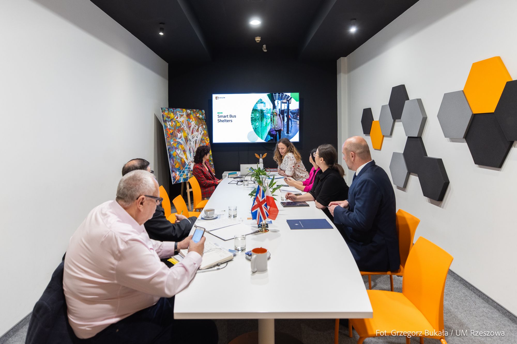 zdjęcie z konferencji prasowej w ramach partnerstwa Miasta Rzeszowa i Londynu na rzecz rozwoju gospodarczego, fot. Grzegorz Bukała, Urząd Miasta Rzeszowa